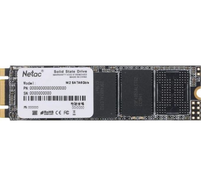 Накопитель SSD M.2 2280 Netac NT01N535N-001T-N8X N535N series 1TB SATA 6Gb/s 3D TLC NAND 540/490MB/s MTBF 1.5M Retail