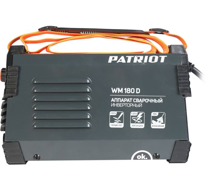Сварочный аппарат Patriot WM180D инвертор ММА 7.8кВт