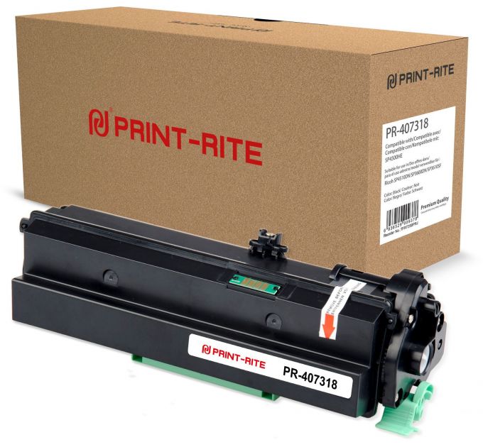 Картридж лазерный Print-Rite TFR735BPRJ PR-407318 407318 черный (12000стр.) для Ricoh Aficio SP 4510DN/SP 4510SF