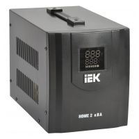 Стабилизатор напряжения IEK Home 2кВА однофазный черный (IVS20-1-02000)