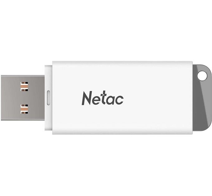 Флеш Диск Netac 8Gb U185 NT03U185N-008G-20WH USB2.0 белый