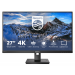 Монитор LCD 27''  3840x2160(UHD 4K) IPS, nonGLARE, 350cd/m2, H178°/V178°, 1000:1, 50M:1, 1,07 миллиардов цветов, 4ms, VGA, 2xHDMI, DP, USB-Hub, Height adj, Tilt, Swivel, Speakers, 2Y, Black