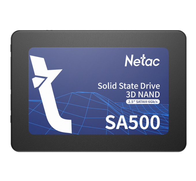 Ssd накопитель Netac SSD SA500 2.5 SATAIII 3D NAND 960GB, R/W up to 530/475MB/s, 3y wty (NT01SA500-960-S3X)