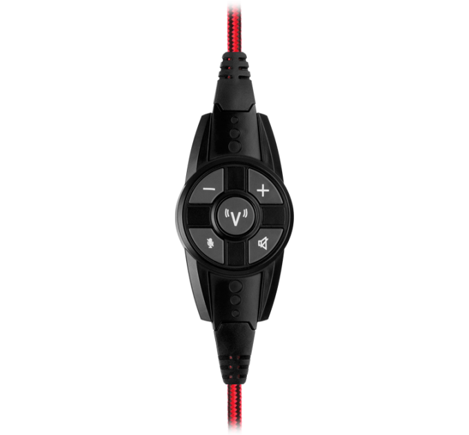 Игровые наушники с микрофоном AP-U996MV, черный (USB, LED, 7.1, вибро) Sven SV-018795