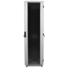Шкаф телекоммуникационный напольный 33U (600x600) дверь стекло, чёрный (ШТК-М-33.6.6-1ААА-9005)