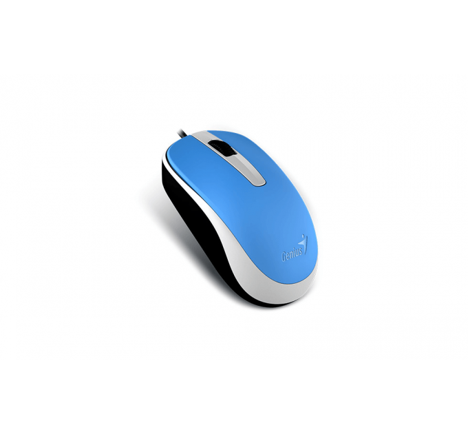 Мышь DX-120, USB, G5, голубая (blue, optical 1000dpi, подходит под обе руки) new package