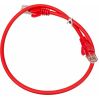 Патч-корд Lanmaster utp LAN-PC45/U5E-0.5-RD вилка RJ-45-вилка RJ-45 кат.5е 0.5м красный LSZH (уп.:1шт)