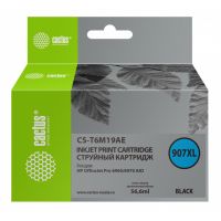 Картридж струйный Cactus №907XL CS-T6M19AE черный (56.6мл) для HP OJP 6950/6960/6970