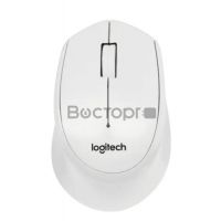 Мышь беспроводная Logitech M330 Silent Plus White (белая, оптическая, 1000dpi, 2.4 GHz/USB-ресивер, бесшумная, под правую руку) (арт. 910-004926, M/N: M-R0051 / C-U0010)