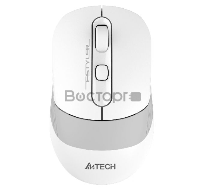 Мышь A4Tech Fstyler FB10C белый/серый оптическая (2400dpi) беспроводная BT/Radio USB (4but)