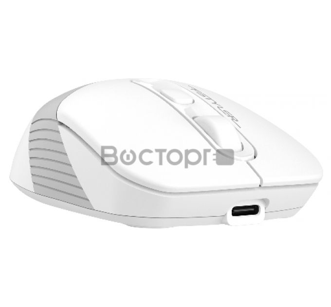 Мышь A4Tech Fstyler FB10C белый/серый оптическая (2400dpi) беспроводная BT/Radio USB (4but)