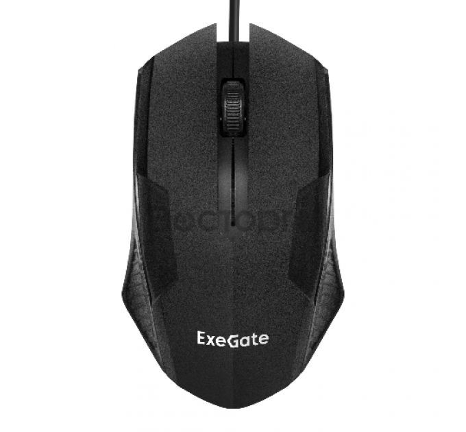Мышь ExeGate EX293641RUS SH-9025S (USB, оптическая, 1000dpi, 3 кнопки и колесо прокрутки, длина кабеля 1,7м, черная, RTL)