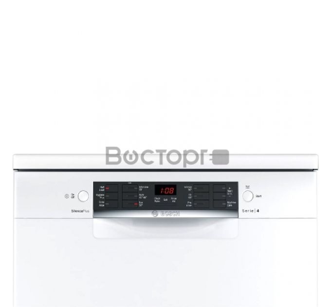 Отдельностоящая посудомоечная машина Bosch SMS46NW01B 60 см Serie 4