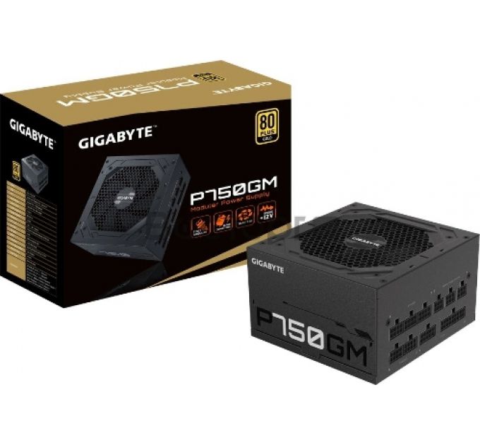 Блок питания ATX GIGABYTE GP-P750GM 750W, Active PFC, 120mm fan, 8‎0 PLUS Gold