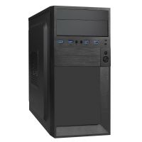 Корпус для компьютера ExeGate BAA-105U4-01-AAA400 (mATX, AAA400) black