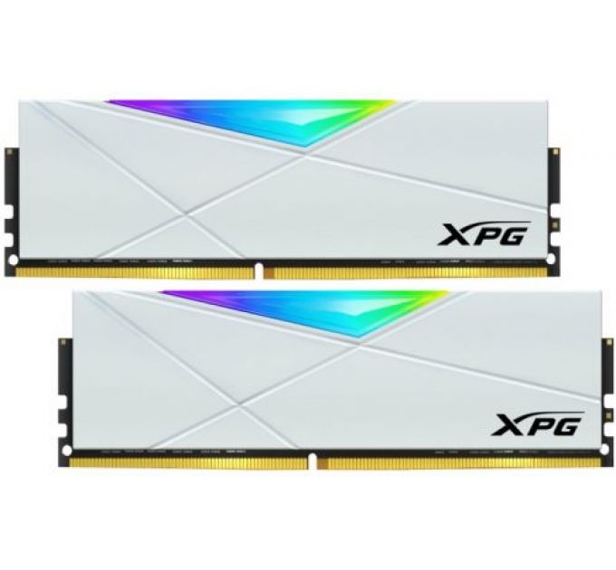 Модуль памяти DDR4 16GB (2*8GB) ADATA AX4U32008G16A-DW50 XPG SPECTRIX D50 white PC4-25600 3200MHz CL16 радиатор 1.35V