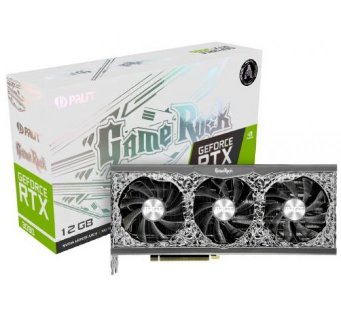 Видеокарта PCI-E Palit GeForce RTX 3080 GameRock (NED3080019KB-1020G) 12GB GDDR6X 384bit 8nm 1260/19000MHz HDMI/3*DP