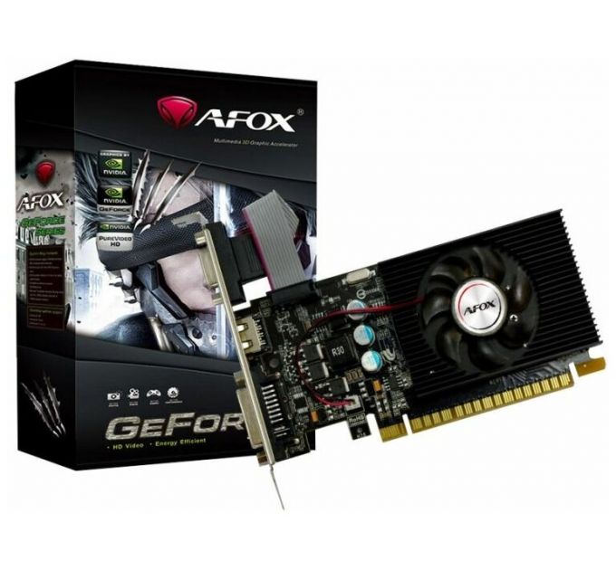 Видеокарта PCI-E Afox GeForce GT220 AF220-1024D3L2 1GB DDR3 128bit 40nm 625/12000MHz D-Sub/DVI-D/HDMI