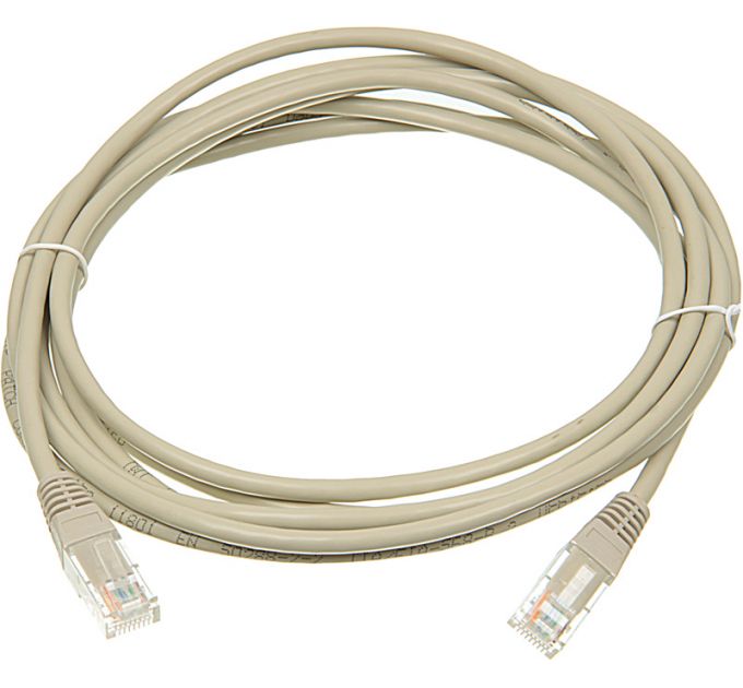 Патч-корд Lanmaster UTP TWT-45-45-3.0-GY UTP вилка RJ-45-вилка RJ-45 кат.5е 3м серый ПВХ