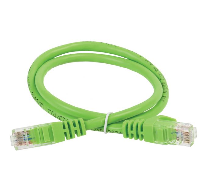 Патч-корд ITK PC02-C5EUL-2M UTP вилка RJ-45-вилка RJ-45 кат.5е 2м зеленый LSZH (уп.:1шт)