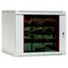 Шкаф коммутационный ЦМО ШРН-9.650 9U 600x650мм пер.дв.стекл несъемн.бок.пан. 50кг серый