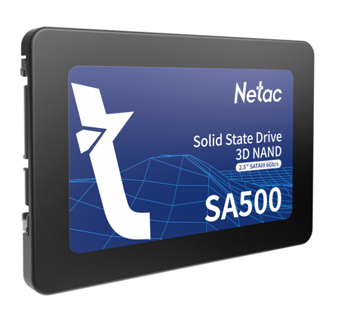 Ssd накопитель Netac SSD SA500 2.5 SATAIII 3D NAND 480GB, R/W up to 520/450MB/s, 3y wty (NT01SA500-480-S3X)