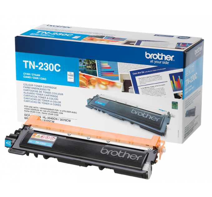 Brother TN-230C Тонер-картридж для HL-3040CN/DCP-9010CN/MFC-9120CN голубой (1400 стр.) (TN230C)