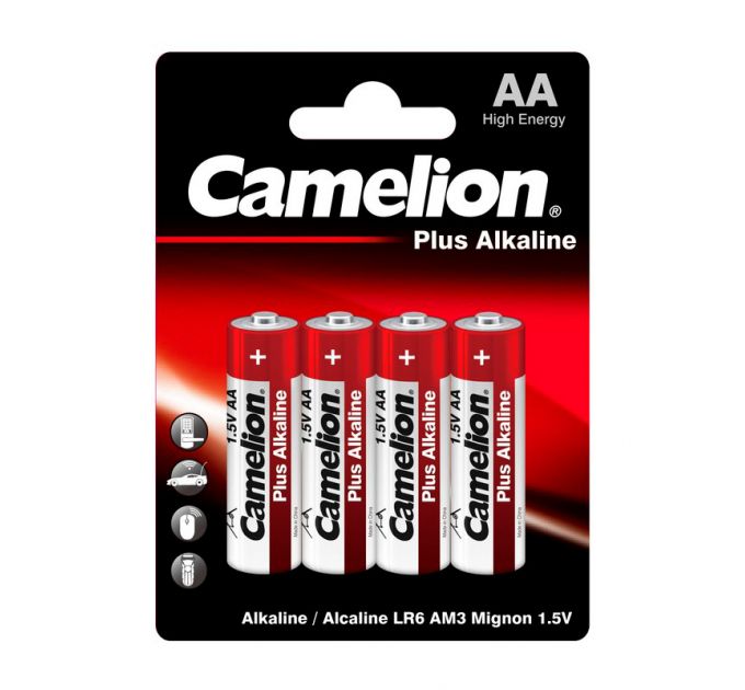 Батарея Camelion Plus Alkaline LR6-BP4 AA 2700mAh (4шт) блистер