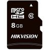 Флеш карта microSDHC 8Gb Class10 Hikvision HS-TF-C1(STD)/8G/Adapter + adapter