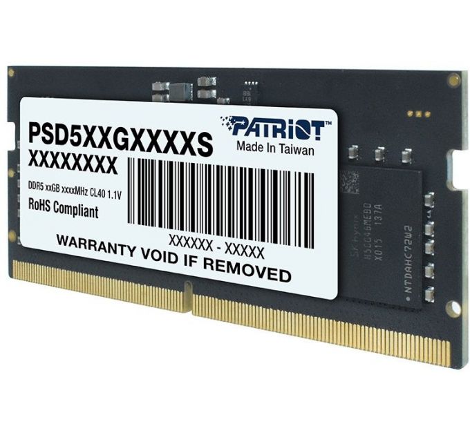 Память DDR5 8Gb 4800MHz Patriot PSD58G480041S RTL CL40 SO-DIMM 260-pin 1.2В single rank