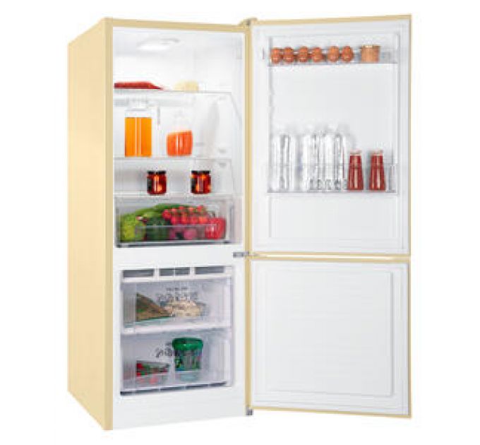 Холодильник с морозильником Nordfrost NRB 121 E бежевый