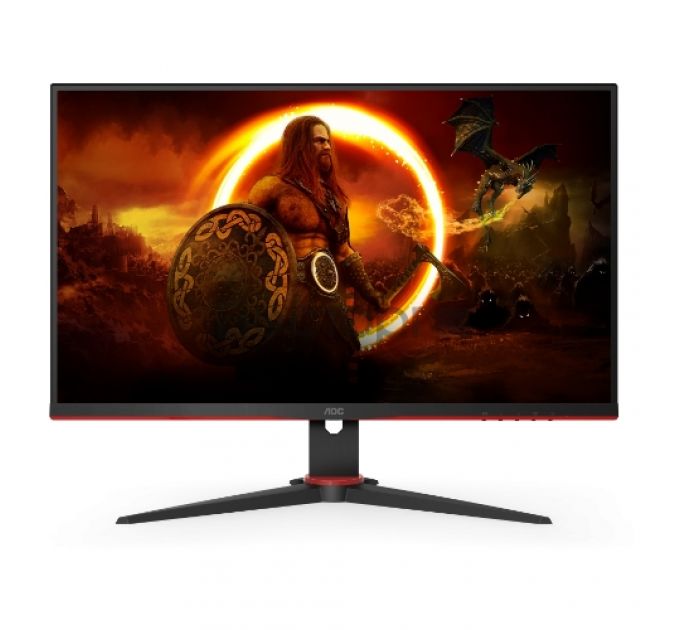 МОНИТОР 27" AOC Q27G2E Black-Red (VA, 2560x1440, 155Hz, 1 ms, 178°/178°, 250 cd/m, 80M:1, +2xHDMI 2.0, +DisplayPort 1.2)