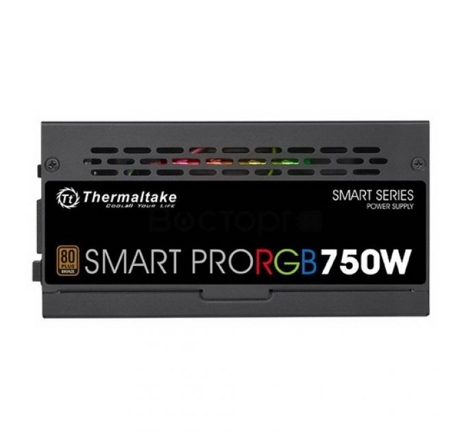 Блок питания ATX Thermaltake Smart Pro RGB 750W PS-SPR-0750FPCBEU-R Полностью модульный, 80Plus Bronze, RTL