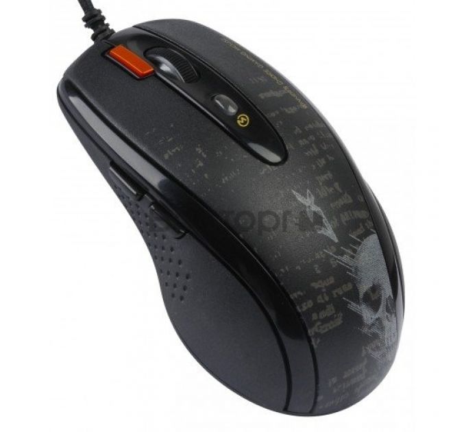 Мышь A4Tech F5(-1) (Black) V-track, 400-3000dpi 5 mod, 7 кн, 160kb memory, 30G/sec, 125-1000hz USB, key 3ms