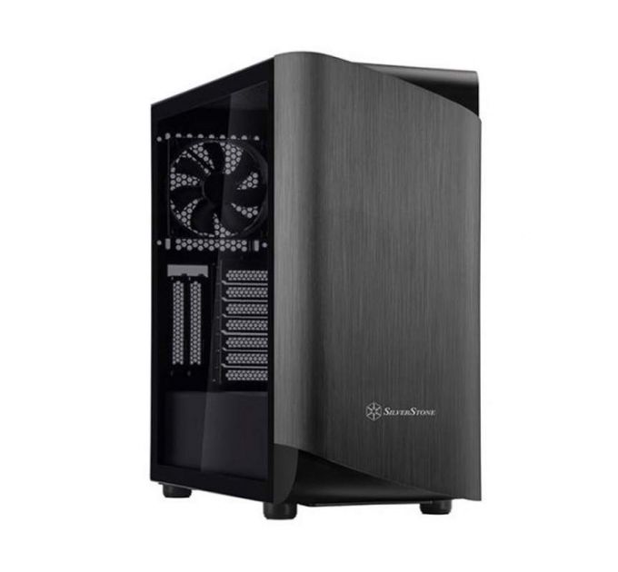 Корпус ATX SilverStone SETA A1 SST-SEA1TB-G черный/титановый, без БП, с окном, 2*USB 3.0, USB Type-C, audio