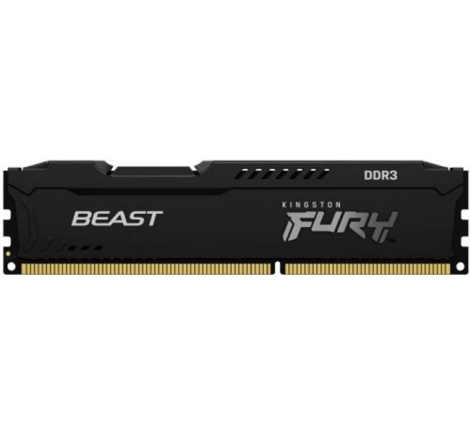 Модуль памяти DDR3 8GB Kingston FURY KF316C10BB/8 Beast Black 1600MHz CL10 2RX8 1.5V 240-pin 4Gbit