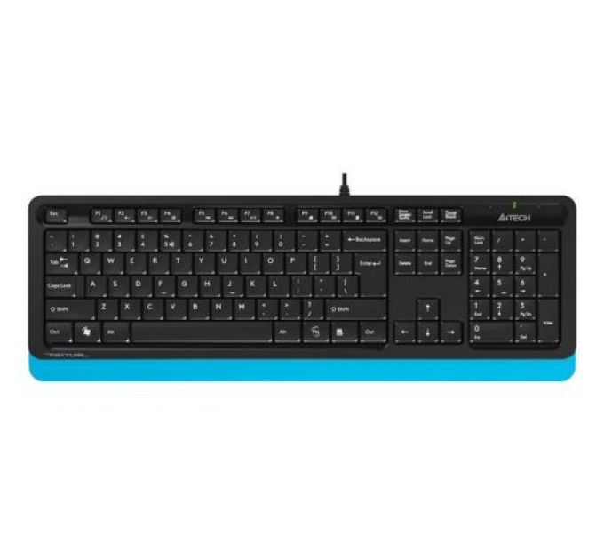 Клавиатура A4Tech FK10 BLUE черно-синяя, USB