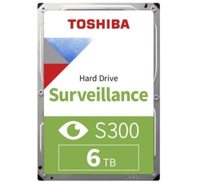 Жесткий диск 6TB SATA 6Gb/s Toshiba HDWT860UZSVA Surveillance S300 3.5" 5400rpm 256MB