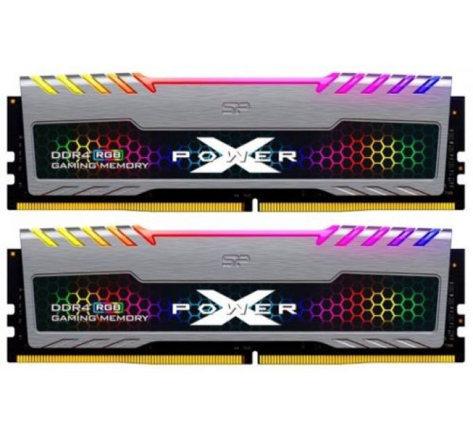 Модуль памяти DDR4 16GB (2*8GB) Silicon Power Xpower Turbine RGB SP016GXLZU360BDB 3600MHz CL18 1.35V