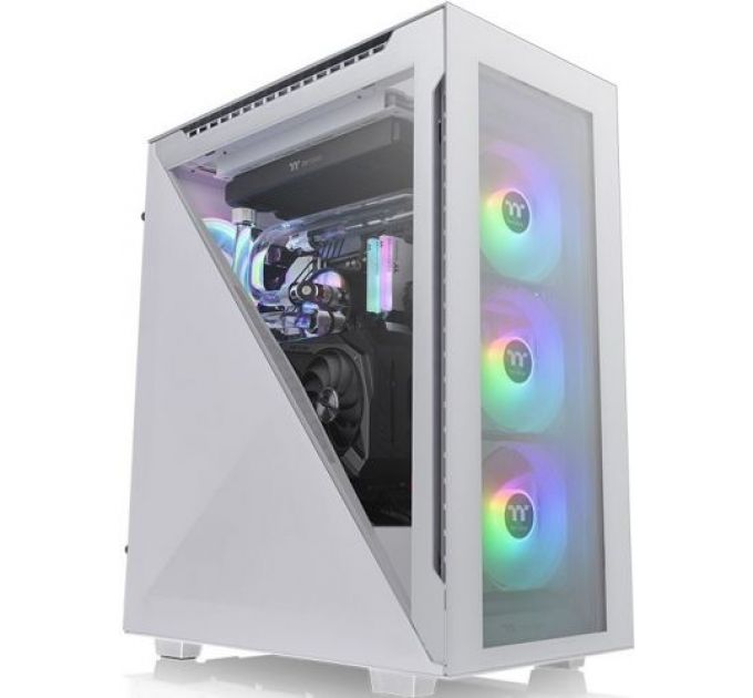 Корпус ATX Thermaltake Divider 500 TG Snow ARGB CA-1T4-00M6WN-01 белый, без БП, 4 панели из закаленного стекла, 3*120mm ARGB fan, 120mm fan, 2*USB 3.0