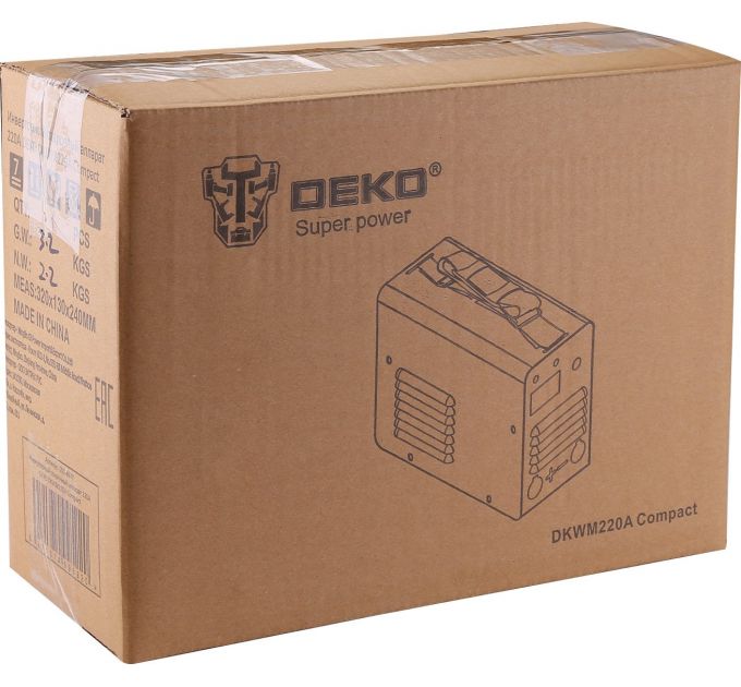 Сварочный аппарат Deko DKWM220A Compact инвертор ММА DC 7.8кВт