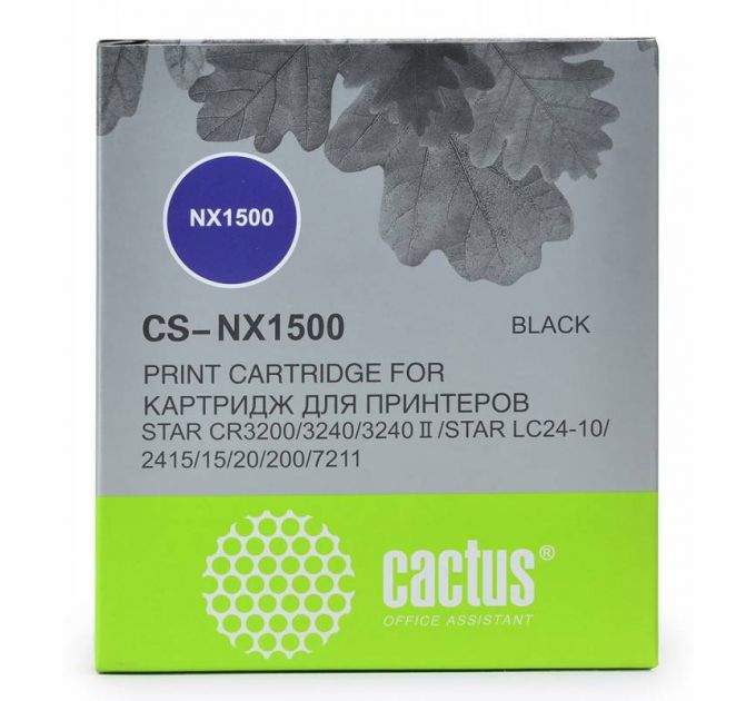 Картридж матричный Cactus CS-NX1500 черный для Star NX-1500/24xx/LC-8211