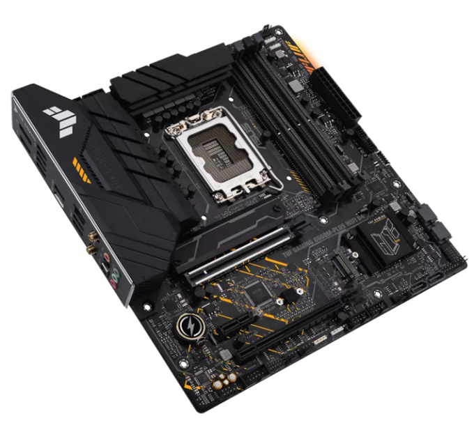 Материнская плата ASUS TUF GAMING B660M-PLUS WIFI, LGA1700, B660, 4*DDR5, DP+HDMI, CrossFireX, SATA3 + RAID, Audio, Gb LAN, USB 3.2*6, USB 2.0*6, COM*1 header (w/o cable), mATX ; 90MB1AZ0-M0EAY0 (TUF GAMING B660M-PLUS WIFI)