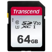 Флеш карта SDXC 64Gb Class10 Transcend TS64GSDC300S 300S w/o adapter