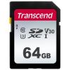 Флеш карта SDXC 64Gb Class10 Transcend TS64GSDC300S 300S w/o adapter