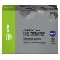 Картридж струйный Cactus CS-EPT907140 T9071 черный (270мл) для Epson WorkForce WF-6090DW/WF-6590DWF Pro