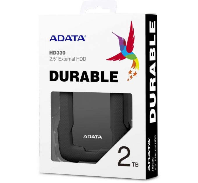 Жесткий диск A-Data USB 3.0 2Tb AHD330-2TU31-CBK HD330 DashDrive Durable 2.5; черный