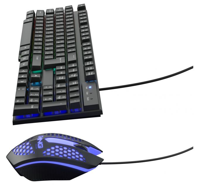 Клавиатура + мышь Оклик GMNG 400GMK клав:черный мышь:черный USB
