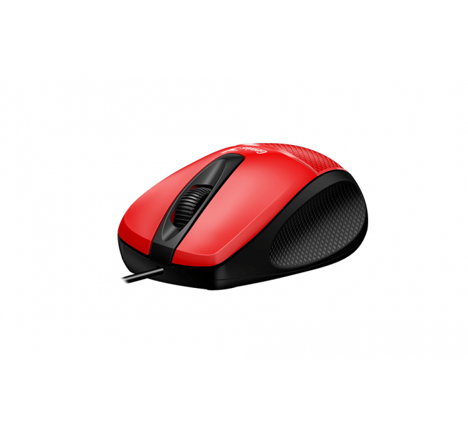 Мышь DX-150X, USB, G5, красная/чёрная (red, optical 1000dpi, подходит под правую руку) new package