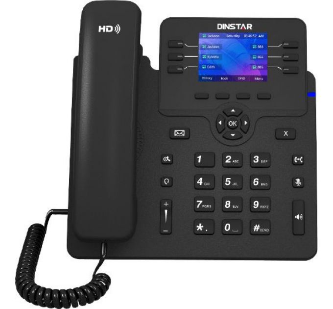 Телефон IP Dinstar C63G черный